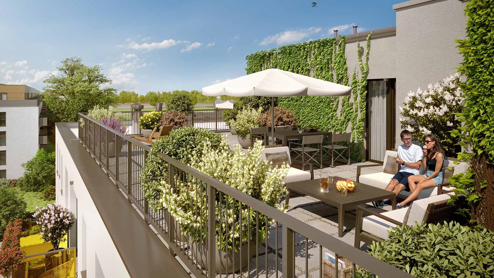 Osiedle Komedy - Etap 2, widok z balkonu