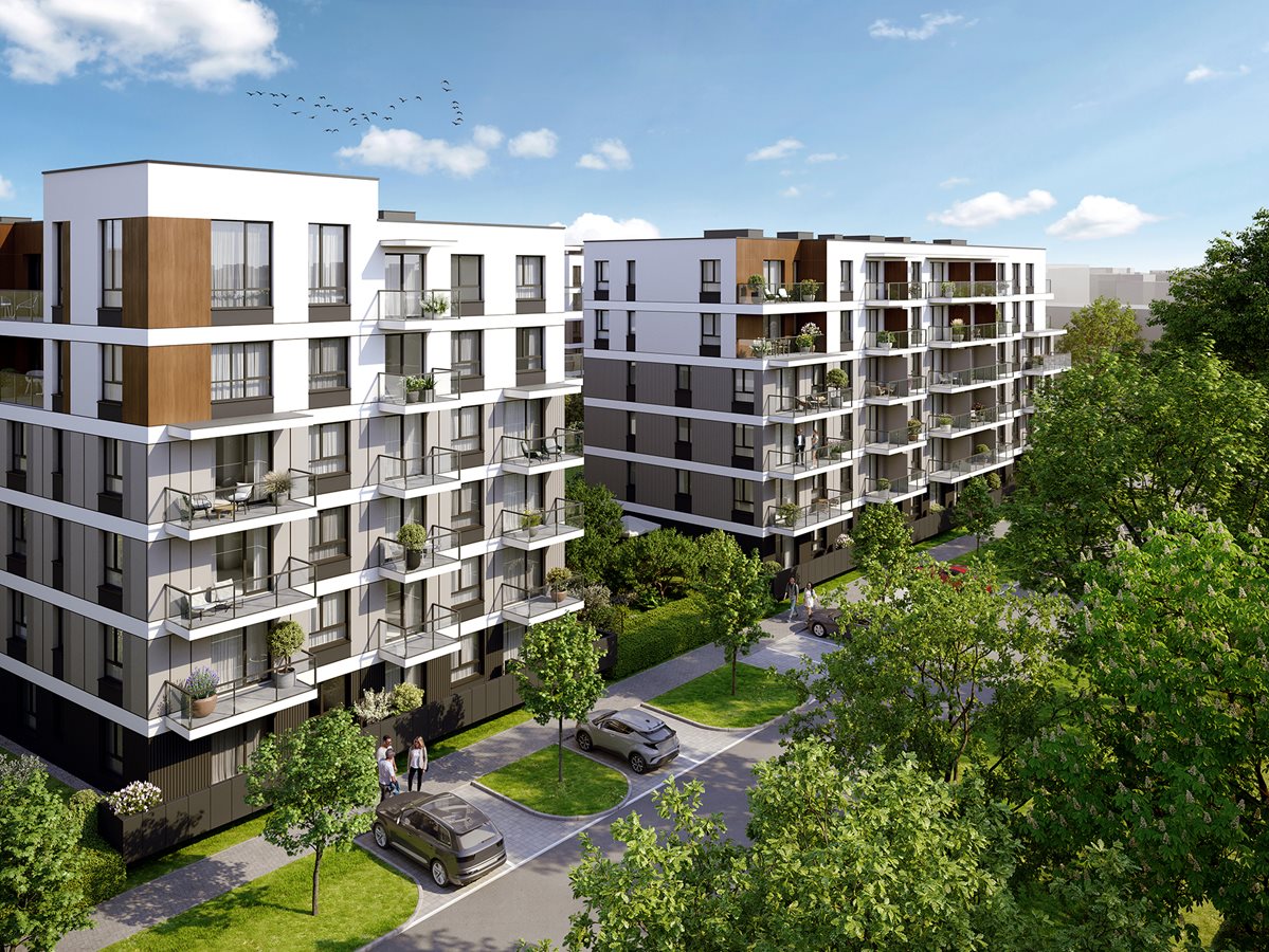 Apartamenty Beethovena - Widok na budynki A i B