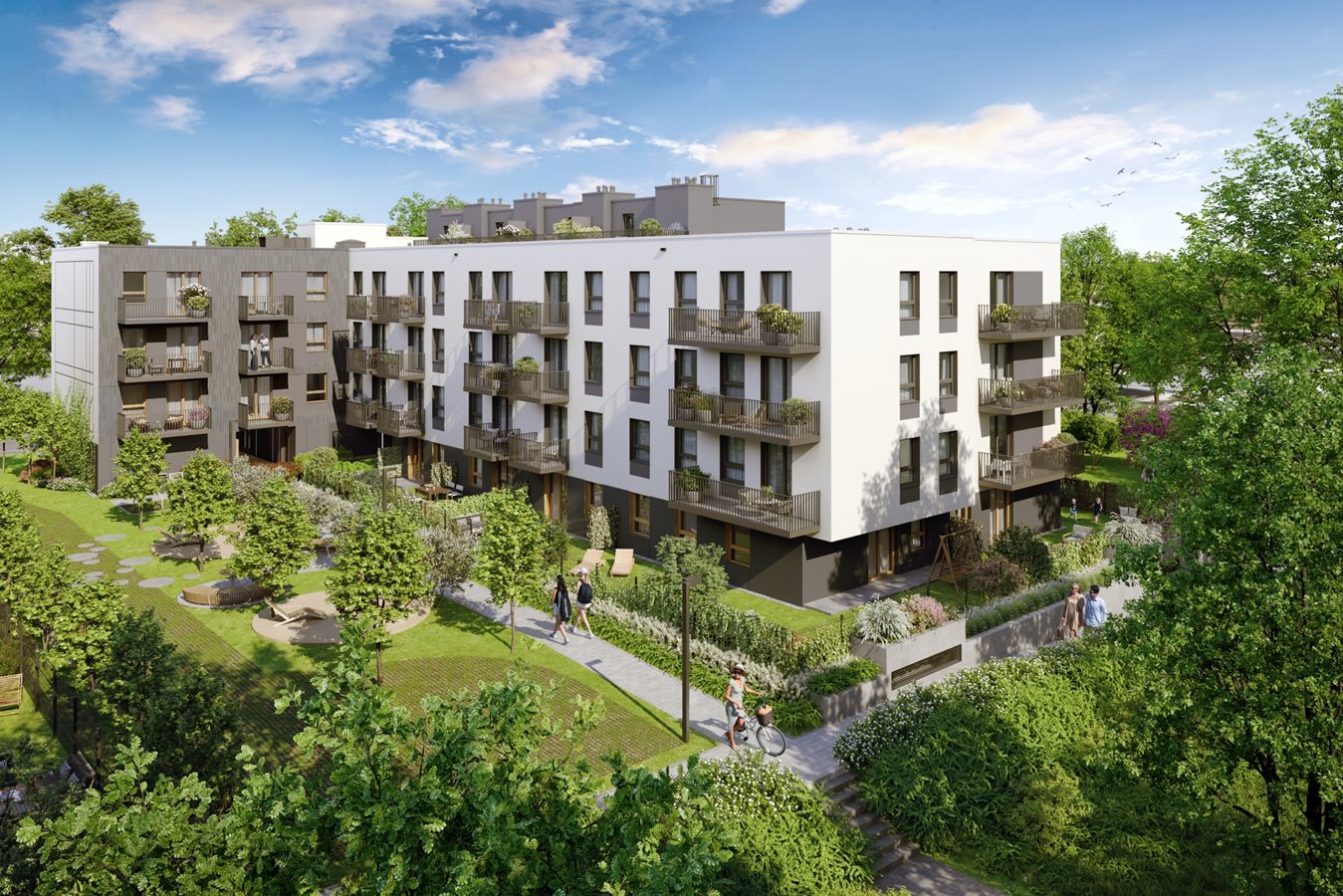 Osiedle Arkadia - Etap 1.1 - Widok na dziedziniec 