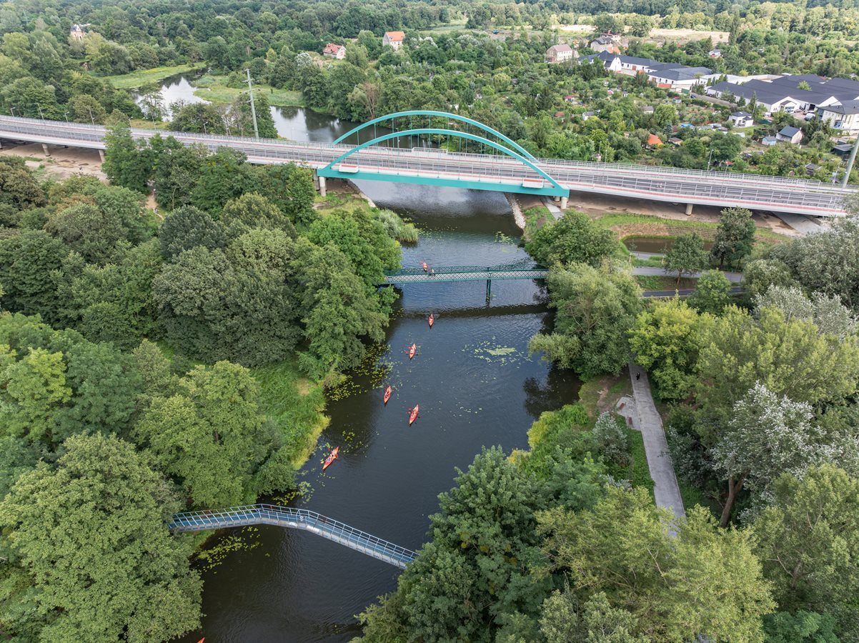Apartamenty nad Oławką - tereny zielone w sąsiedztwie inwestycji