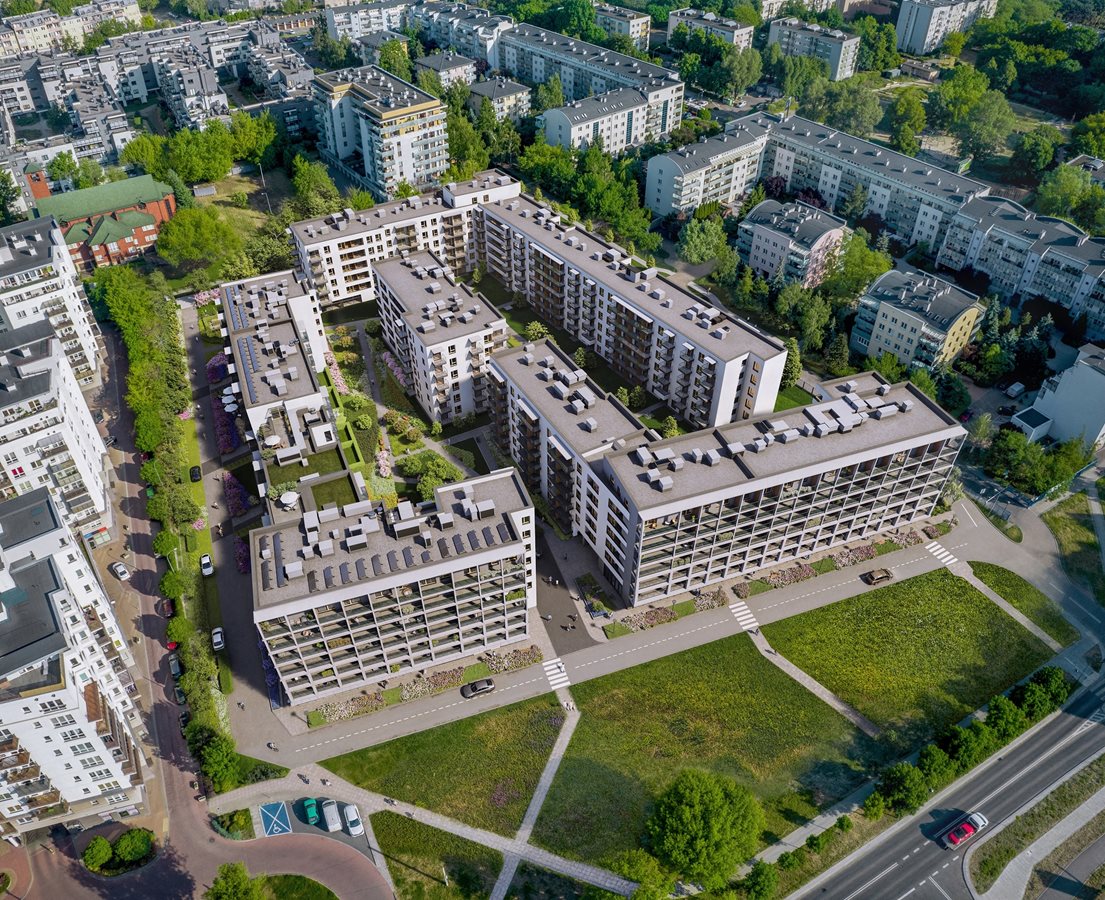 Apartamenty Rudnickiego - Widok na inwestycję z lotu ptaka