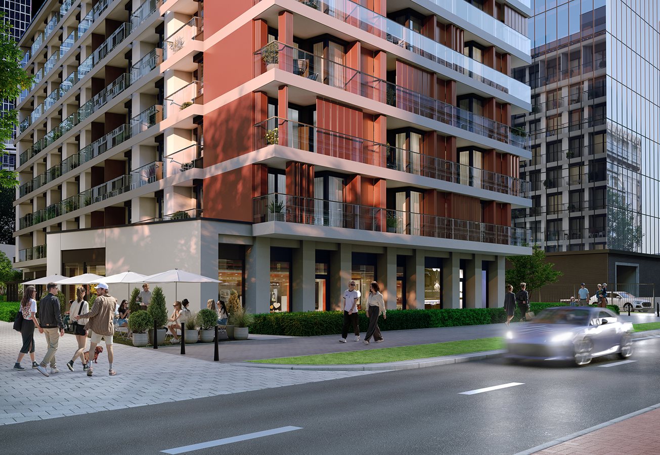 Apartamenty Grzybowska 11 - Widok od strony ul. Grzybowskiej