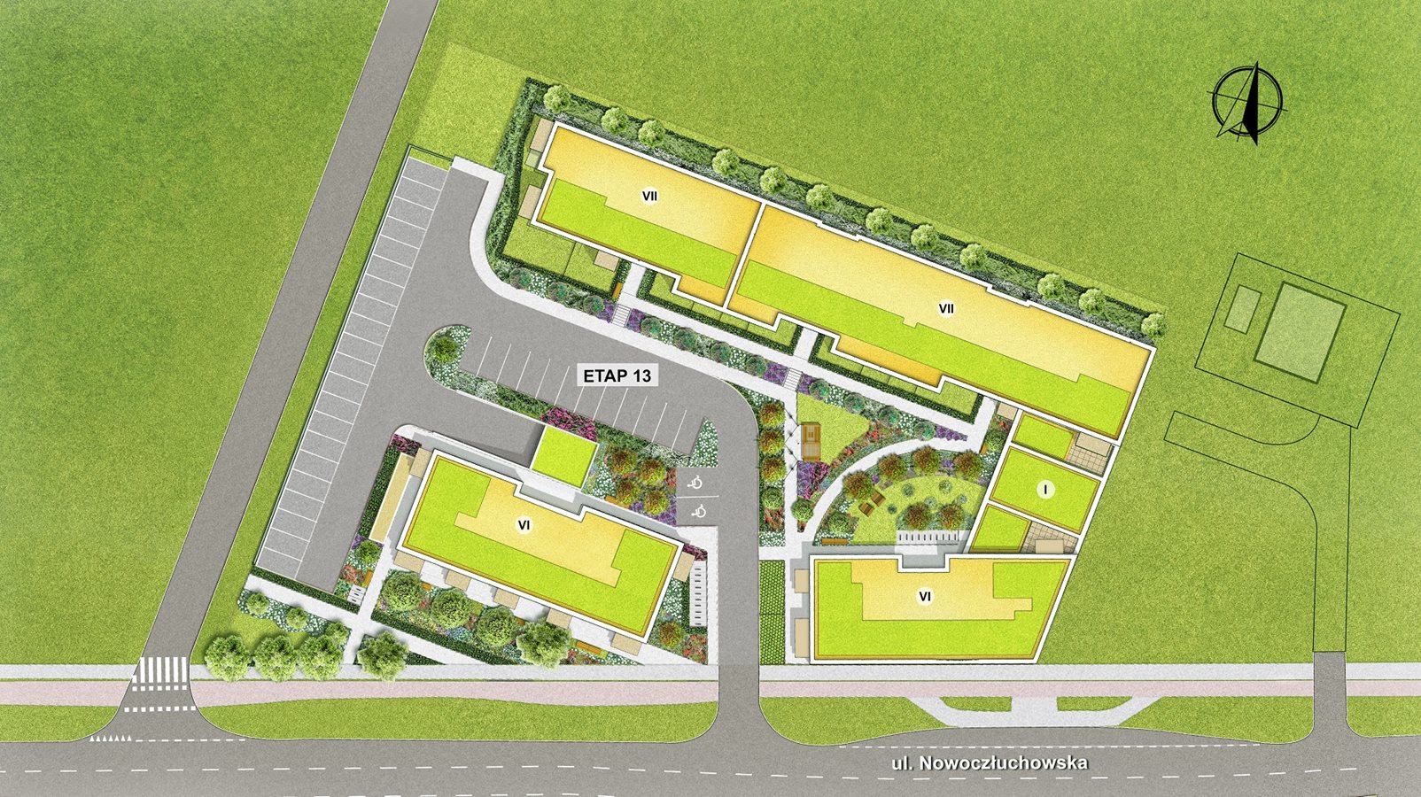 Dzielnica Mieszkaniowa Metro Zachód - Plan etapu 13.1