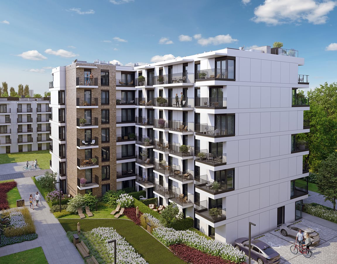 Apartamenty Park Matecznego - Widok na dziedziniec budynku C