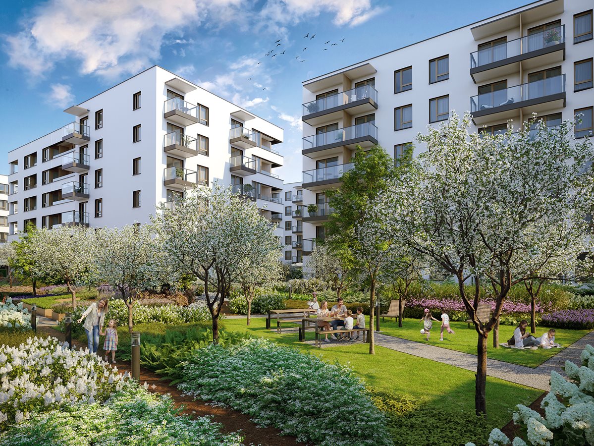 Apartamenty Rudnickiego - Widok na tereny zielone na osiedlu