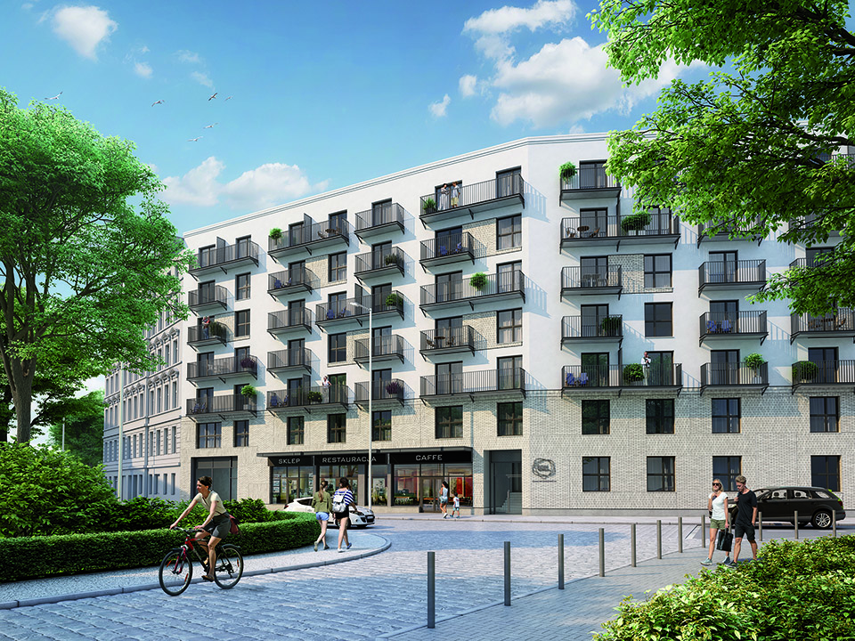 Dom na Kurkowej - Widok na elewację od ul. Kurkowej