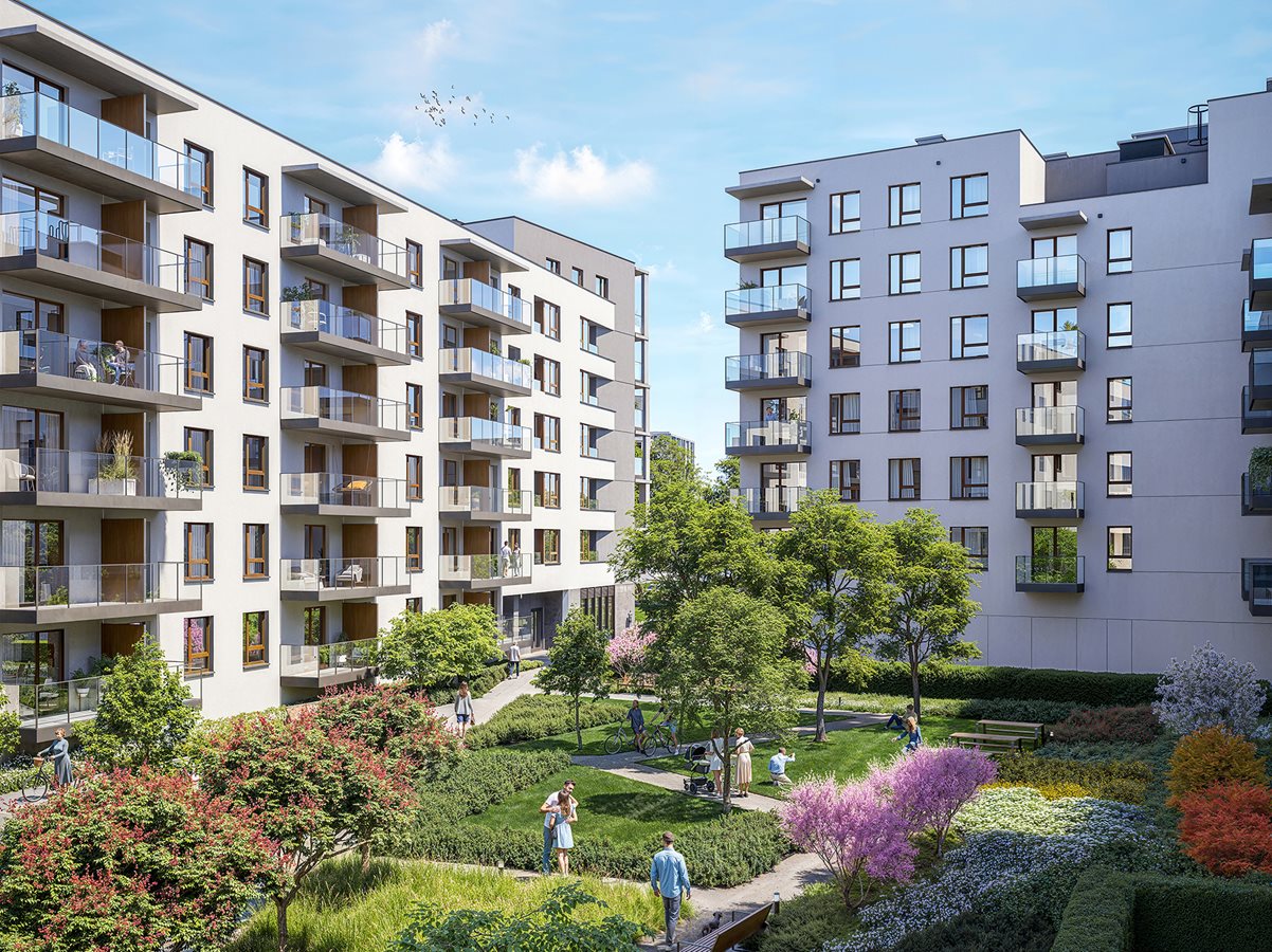 Apartamenty Rudnickiego - Widok na zielone patio