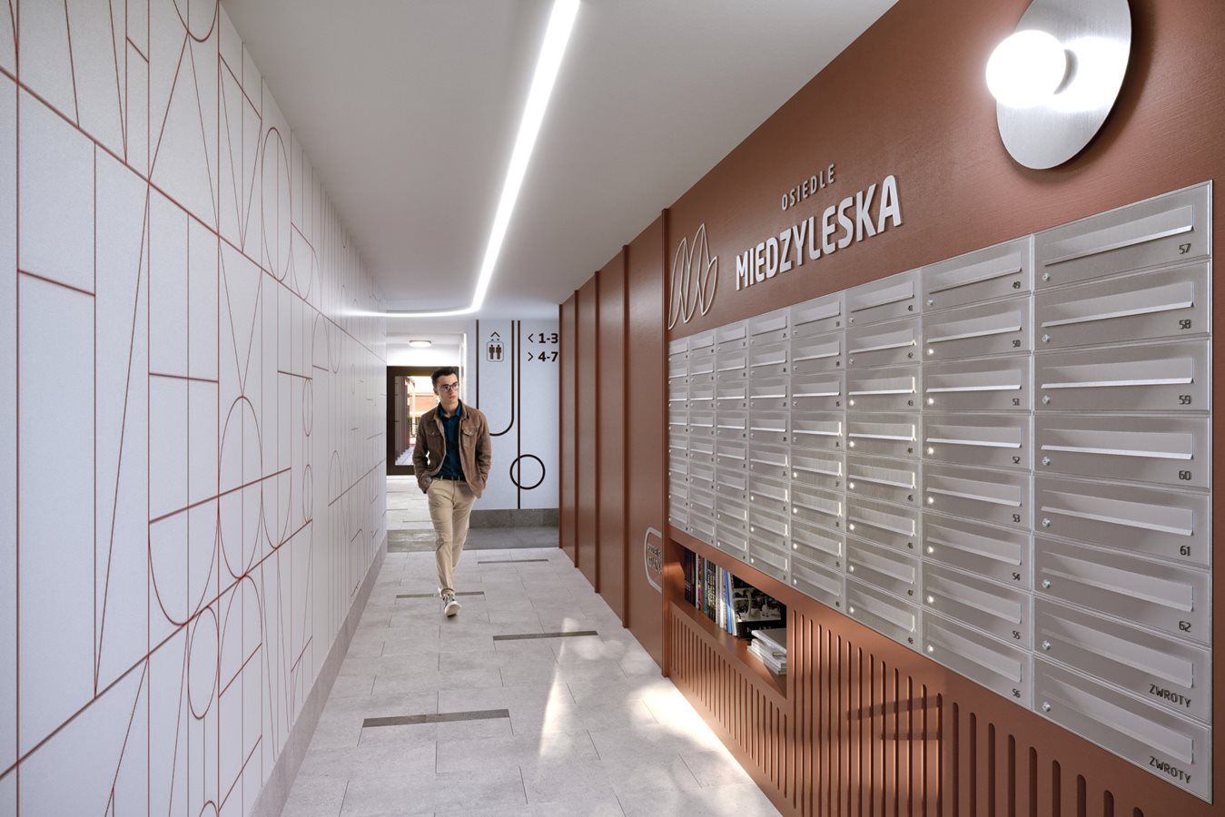 Osiedle Międzyleska - Etap 3, wejście do budynku 