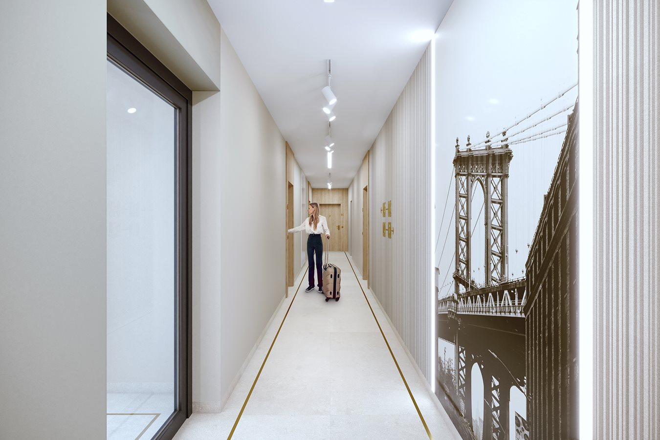 Osiedle 29 Aleja - Widok na korytarz w budynku C