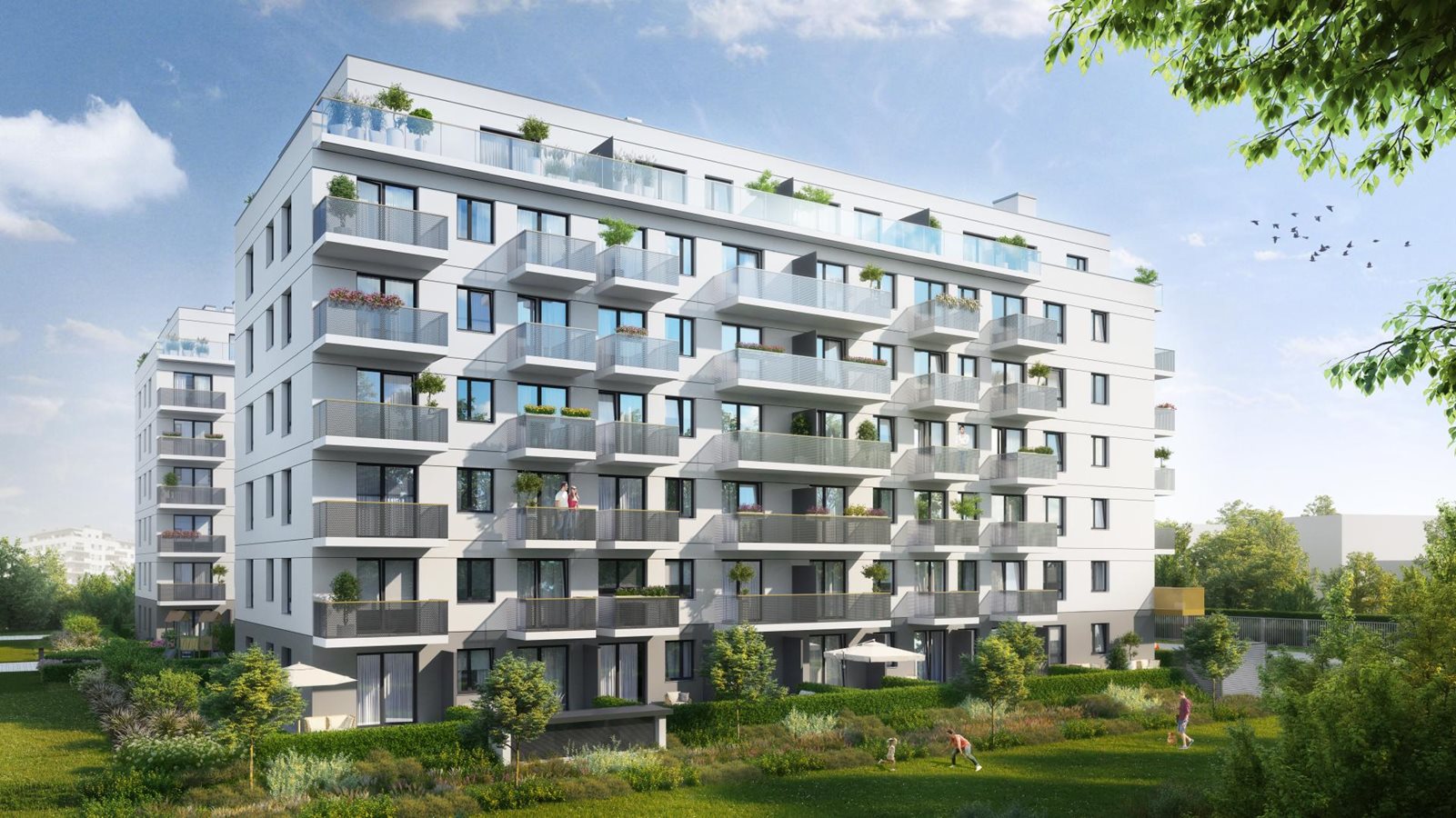 Osiedle Przy Ryżowej - Widok na elewację budynku