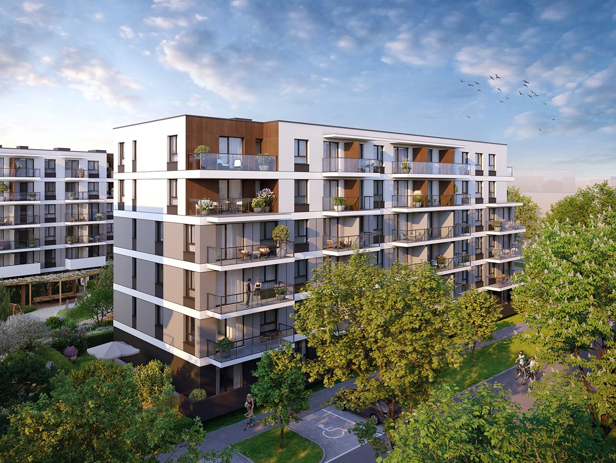 Apartamenty Beethovena - Widok na elewację budynku A