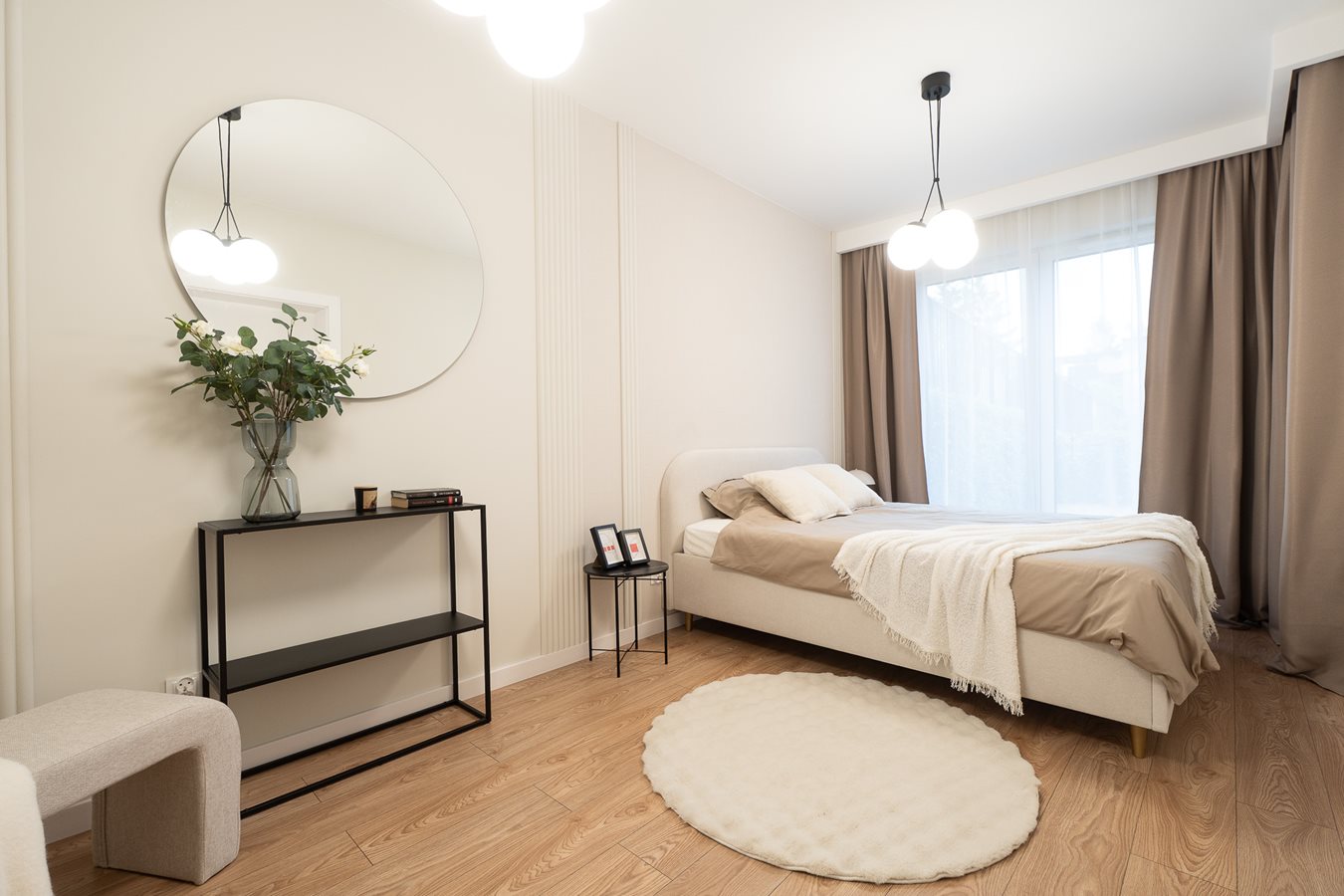 Osiedle przy Malborskiej - Zdjęcie przykładowa aranżacja mieszkania pokazowego - sypialnia 