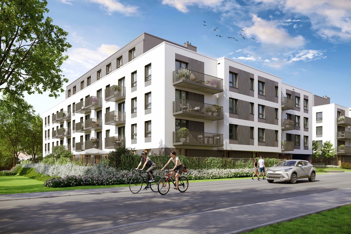 Osiedle Arkadia - Etap 1.1 - Widok na budynek od ul. Ramiszowskiej 