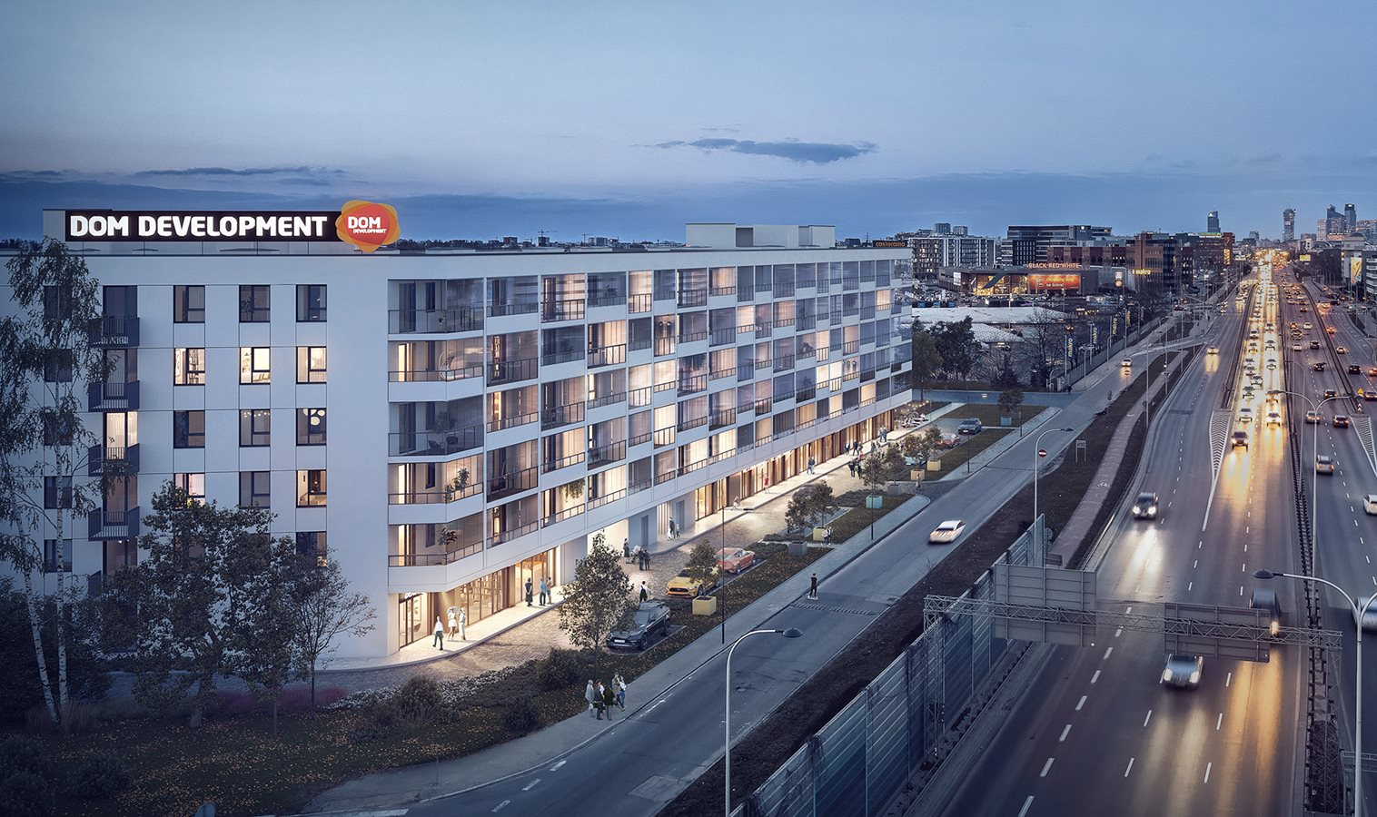 Osiedle przy Alejach - Widok z lotu ptaka