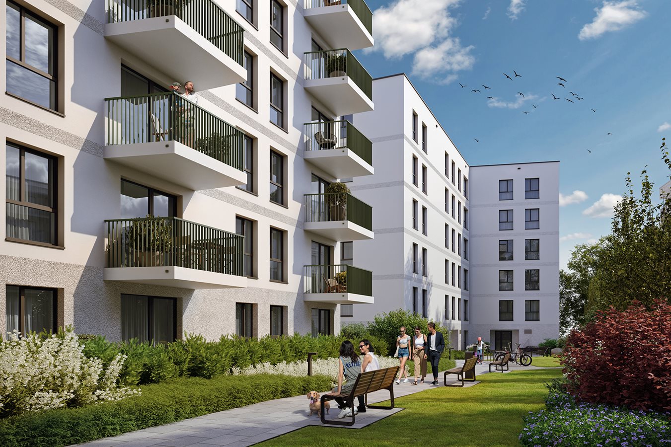 Osiedle Górka Narodowa - Etap 5_1 - Widok na części wspólne przy budynku A