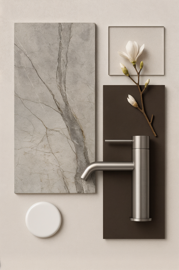 Moodboard Łazienki - Program Prestiż - Styl NOX