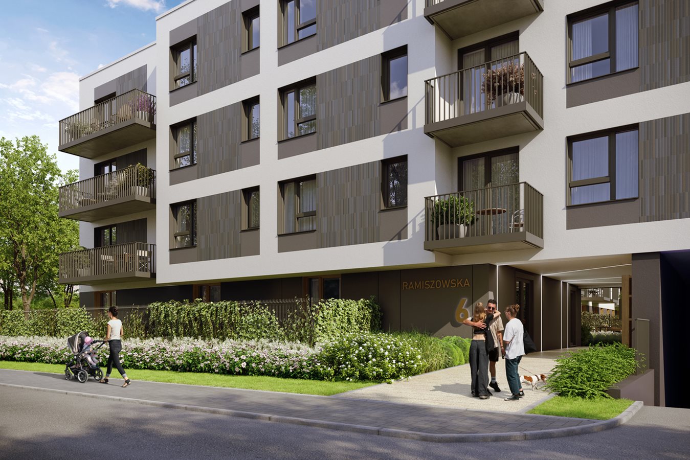 Osiedle Arkadia - Etap 1.1 - Widok na elewację budynku B2