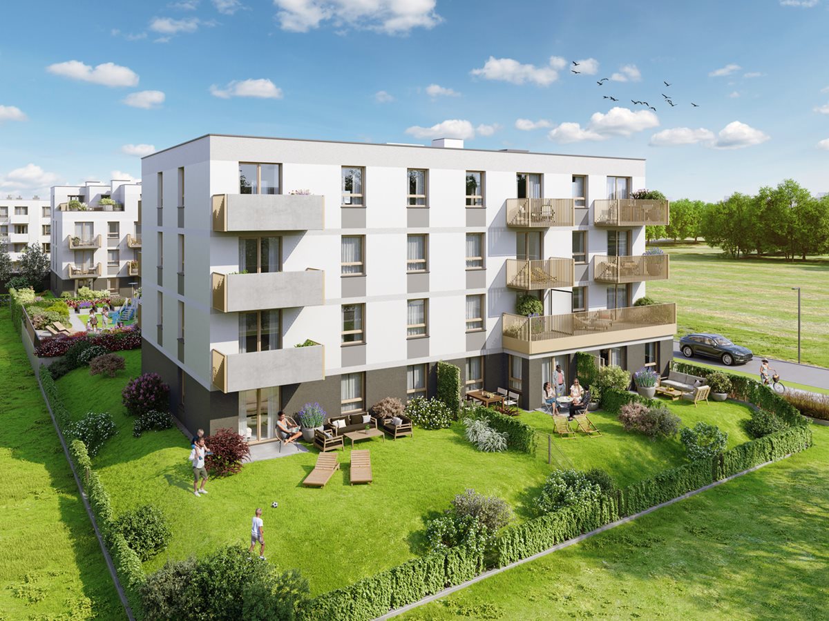 Osiedle Zielna - Etap 4.2, widok na budynek