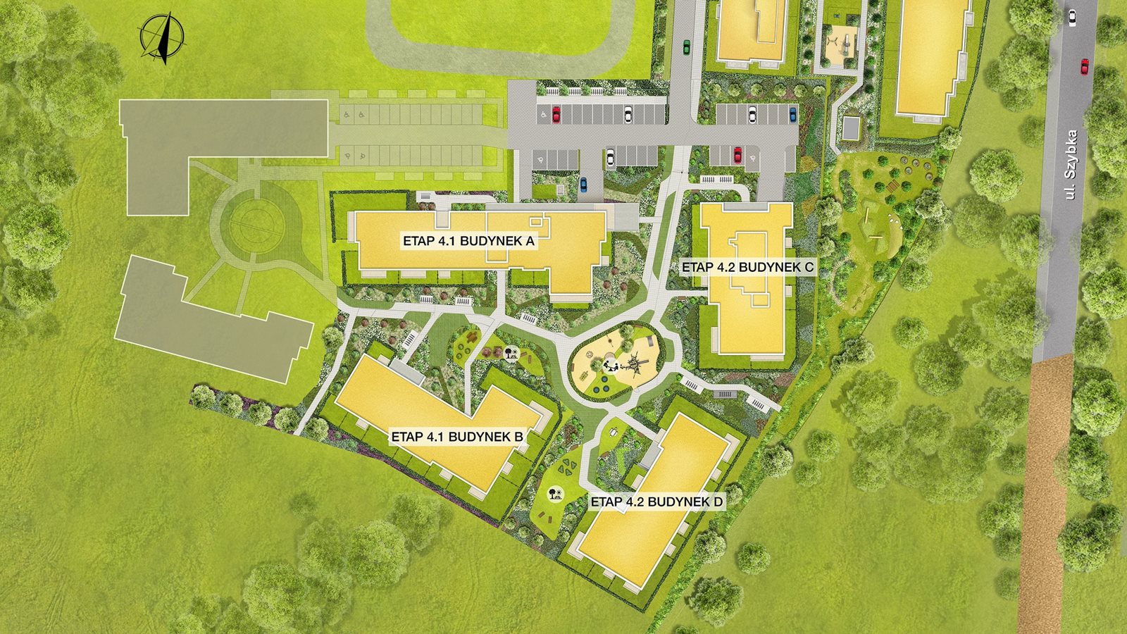 Osiedle Urbino - Plan inwestycji - Etap 4.1 i 4.2