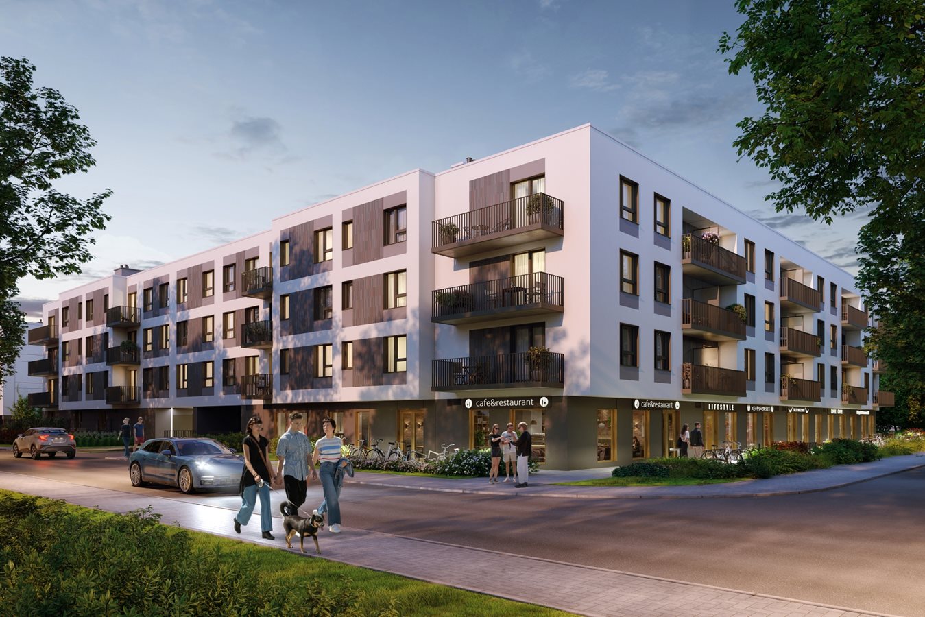 Osiedle Arkadia - Etap 2.1 - Widok na budynek od ul. Ramiszowskiej 