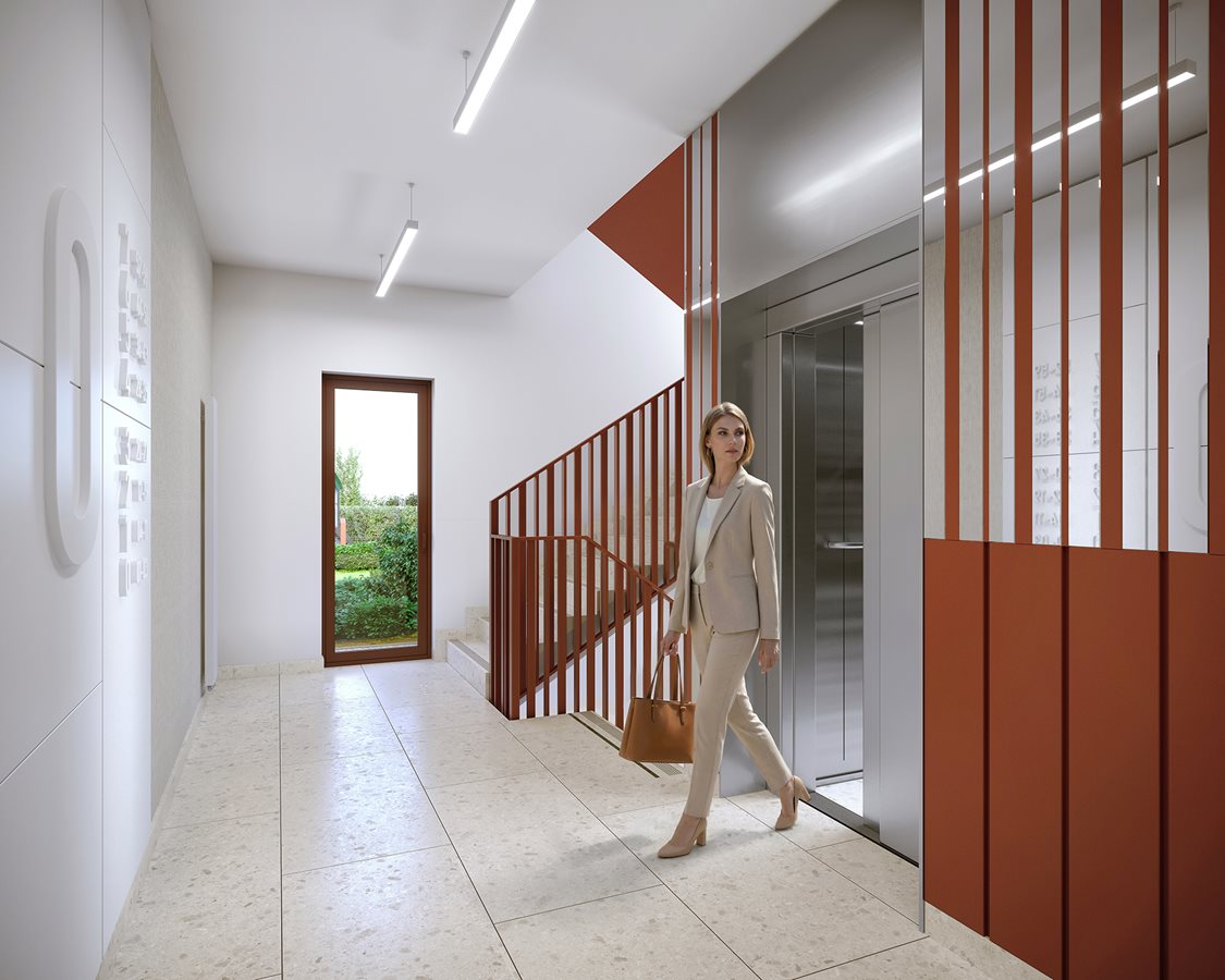 Przystanek Prądnik - Etap 1 - Widok na portal windowy w budynku D