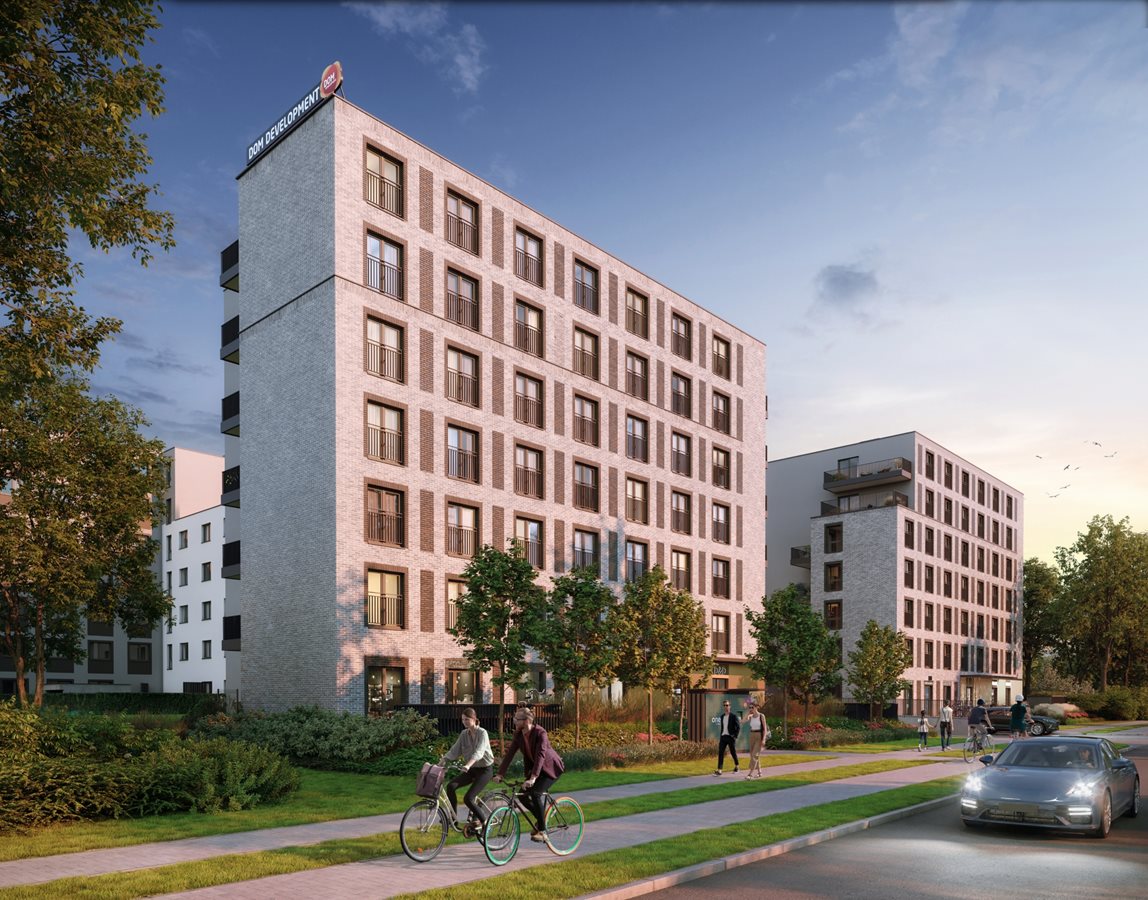 Osiedle Rapsodia - Etap 3, widok na budynek E od strony ul. Wołowskiej