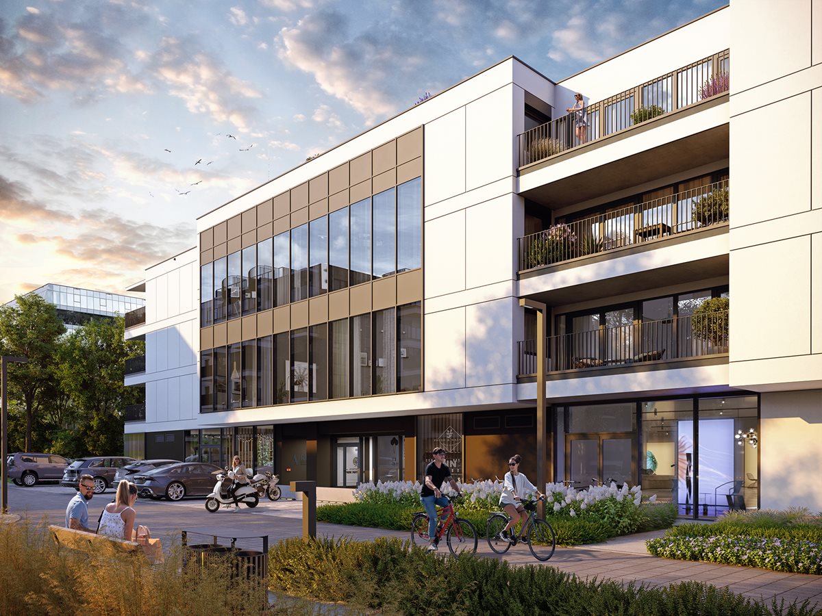 Apartamenty Park Matecznego - Widok na usługi w budynku A