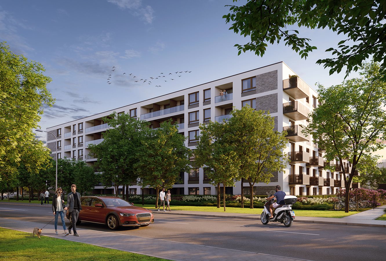 Osiedle Przy Forcie - Widok na budynek A