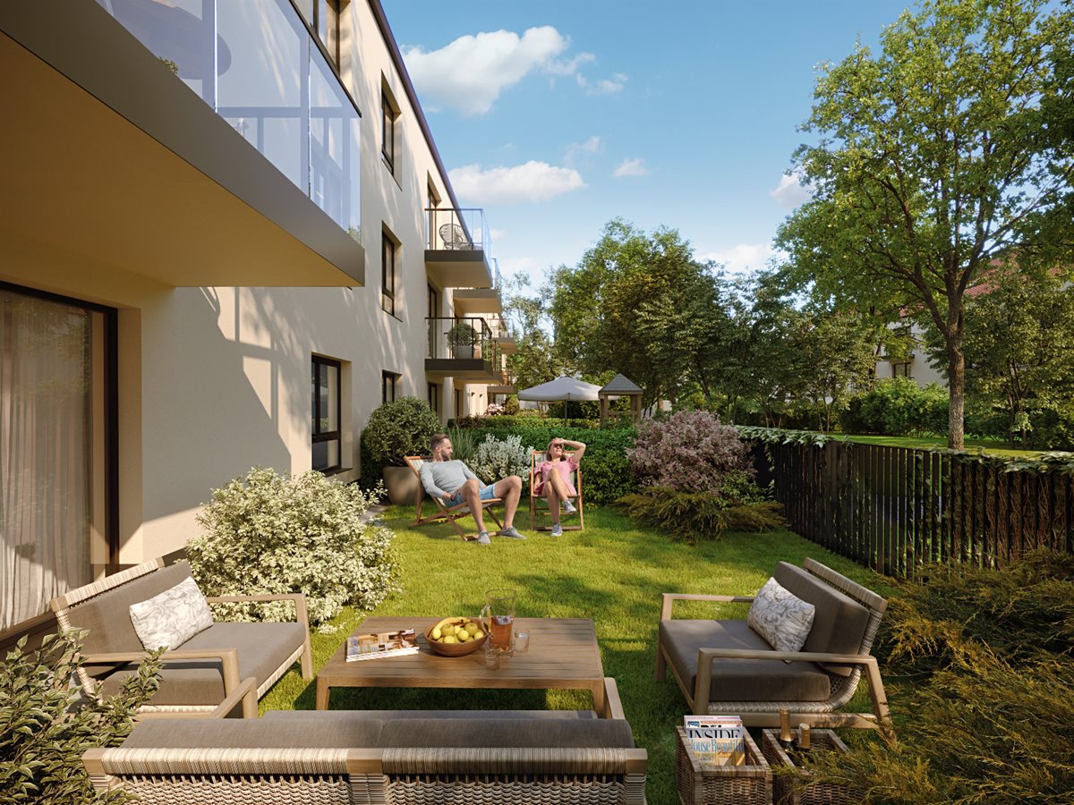 Nowodworska 43 - Widok na zielony ogródek 