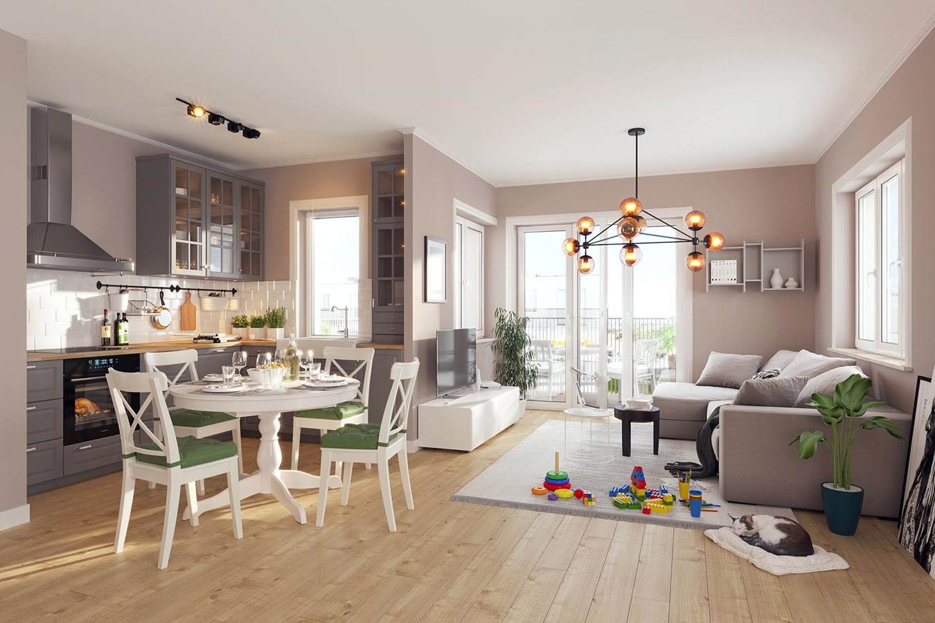 Osiedle Idylla - Etap 1, przykładowe mieszkanie