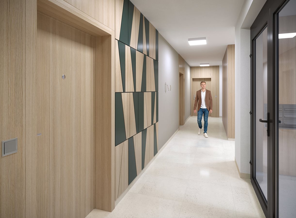 Osiedle Górka Narodowa - Etap 5_3 - Widok na korytarz