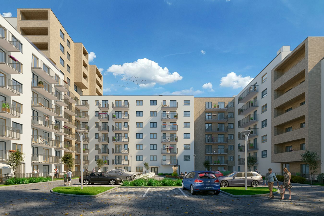 Piękna 21 - Widok na elewację