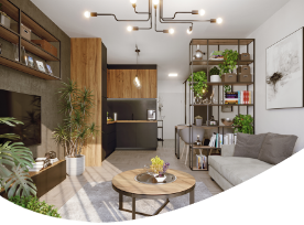 Grafika Osiedle przy Malborskiej - wnętrze