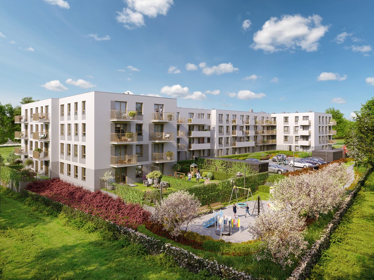 Osiedle Zielna - Etap 4.1, widok na dziedziniec