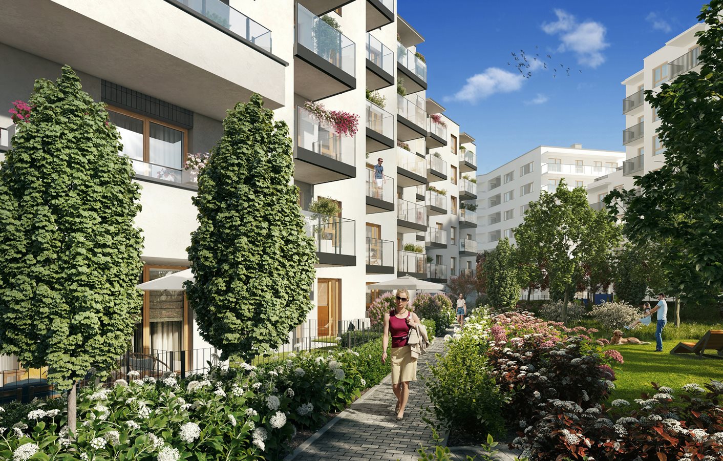 Osiedle Urbino - Etap 5.1 - Widok na zielone części wspólne