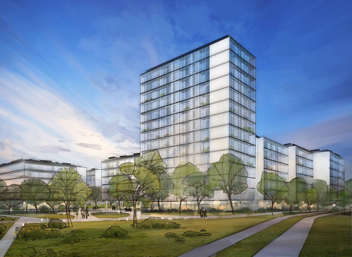 Apartamenty Literacka – Szkic koncepcyjny – Widok od strony ul. Maczka