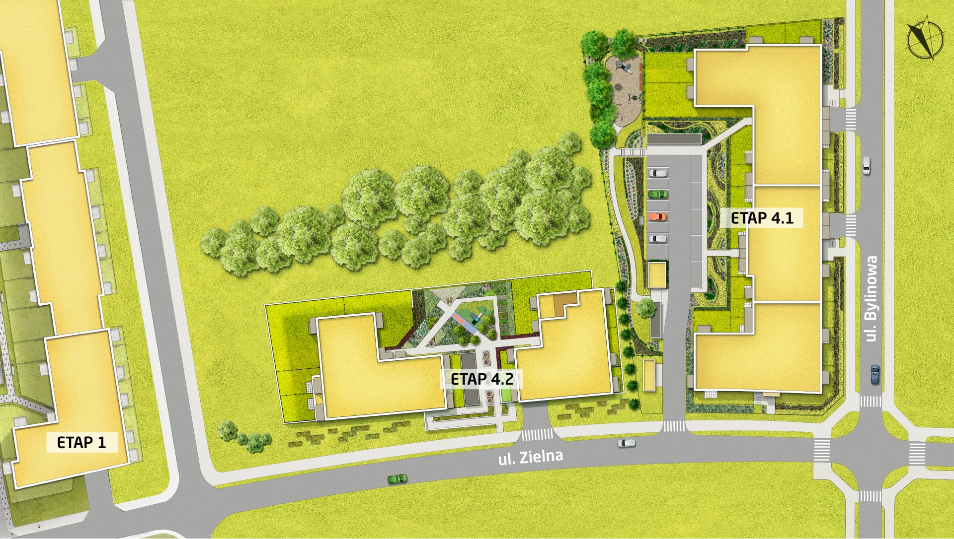 Osiedle Zielna - Etap 4, plan inwestycji