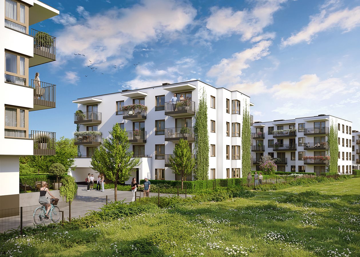 Osiedle Wilno 8 etap 1 - Widok na elewację budynków