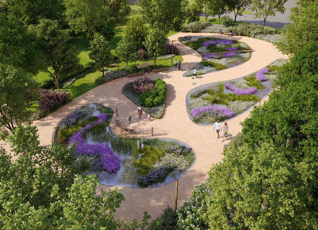 Osiedle Rapsodia - Widok na zieloną przestrzeń