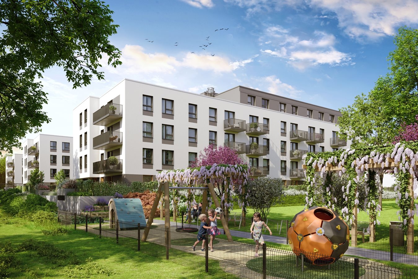 Osiedle Arkadia - Etap 1.1 - Widok na plac zabaw