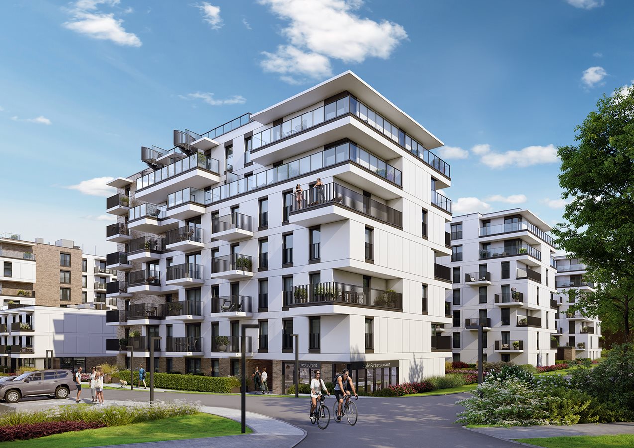 Apartamenty Park Matecznego - Widok na elewację budynku D