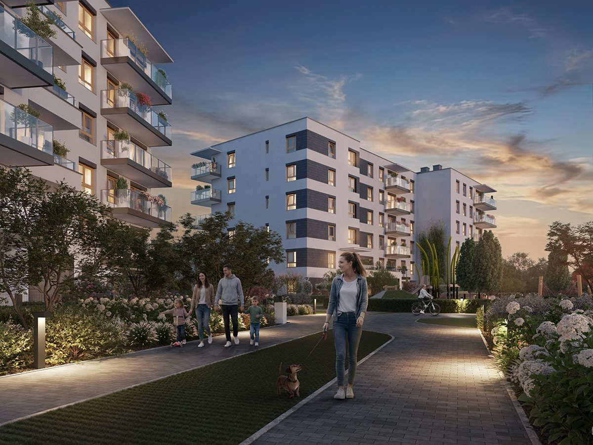 Osiedle Urbino - Etap 4.2 - Widok na patio