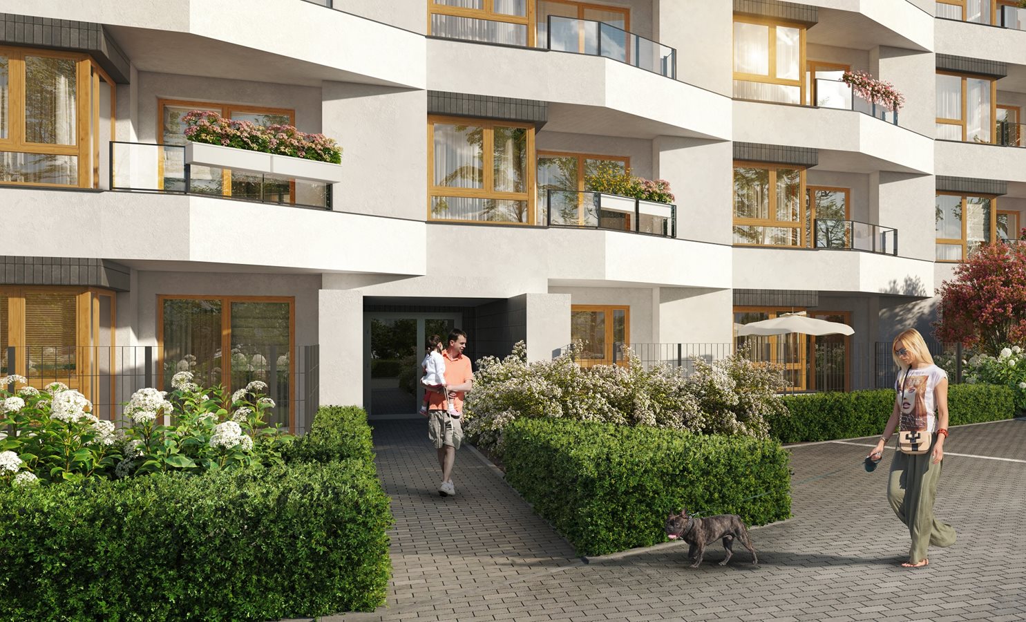 Osiedle Urbino - Etap 5.1 - Widok na wejście do budynku