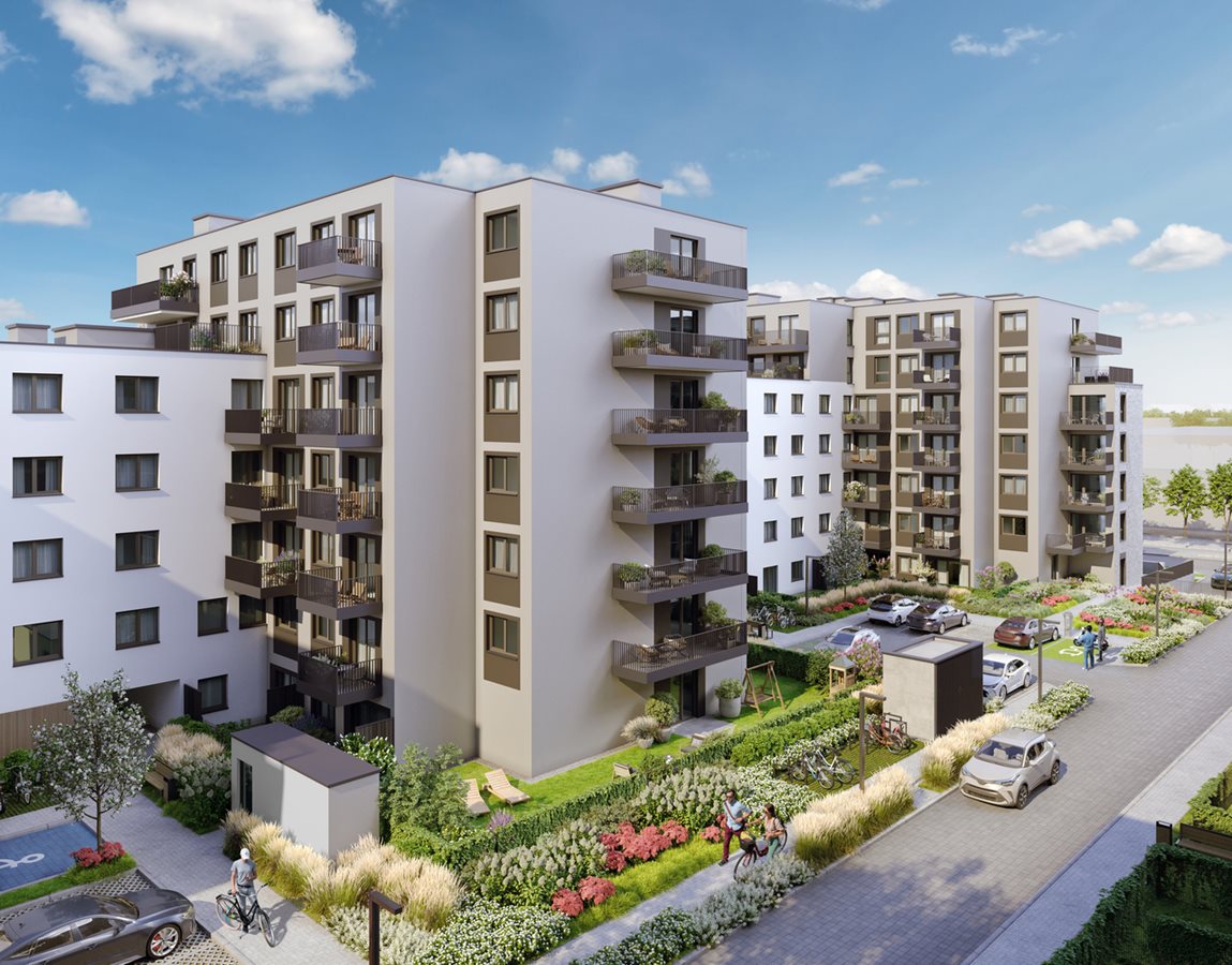 Osiedle Rapsodia - Widok na elewację budynku