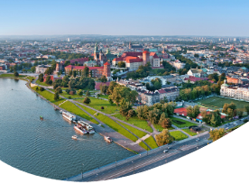Grafika Kraków panorama