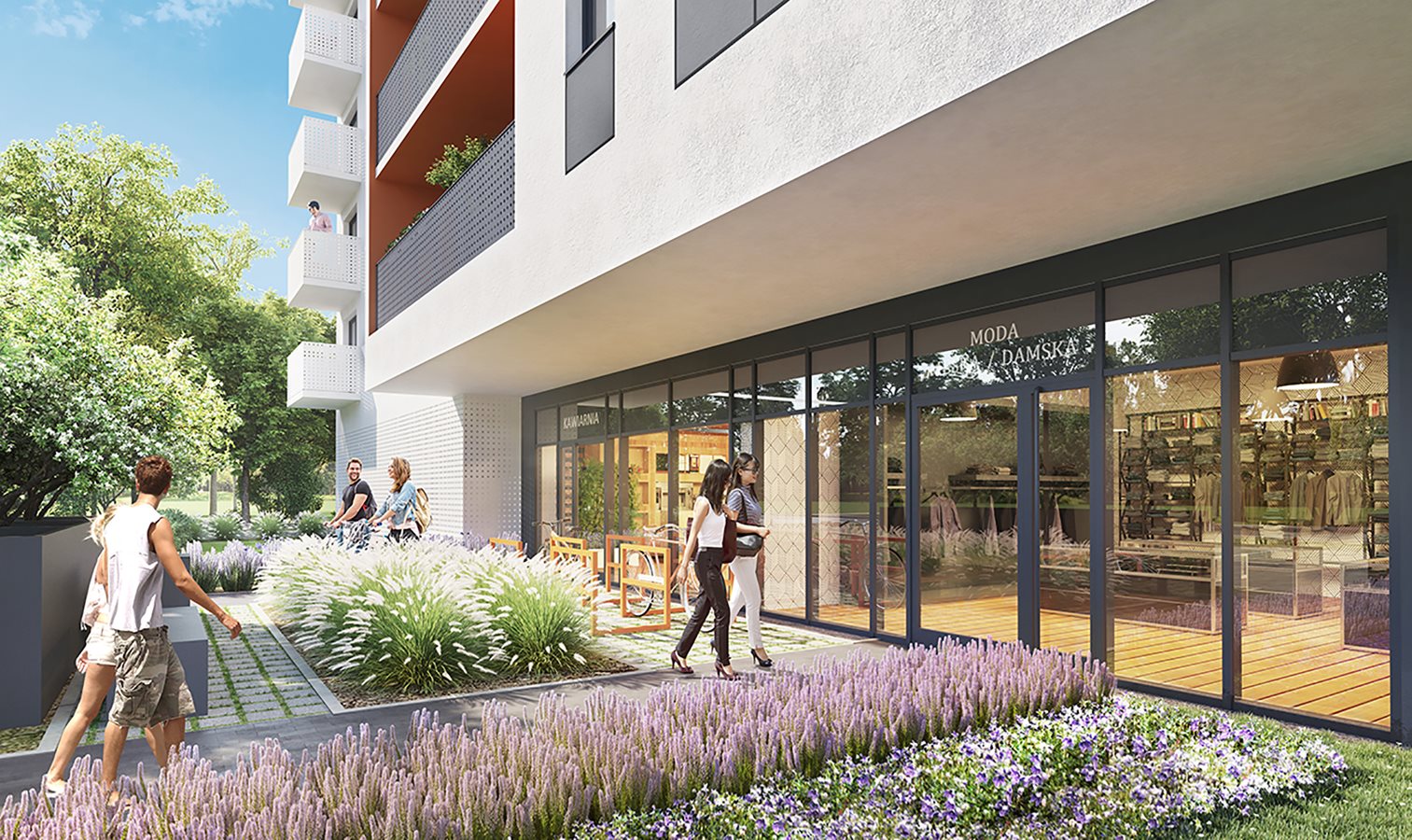 Chociebuska 11 - Widok na lokale usługowe