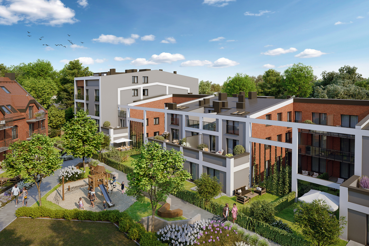 Osobowicka 114 - Widok na zielony dziedziniec