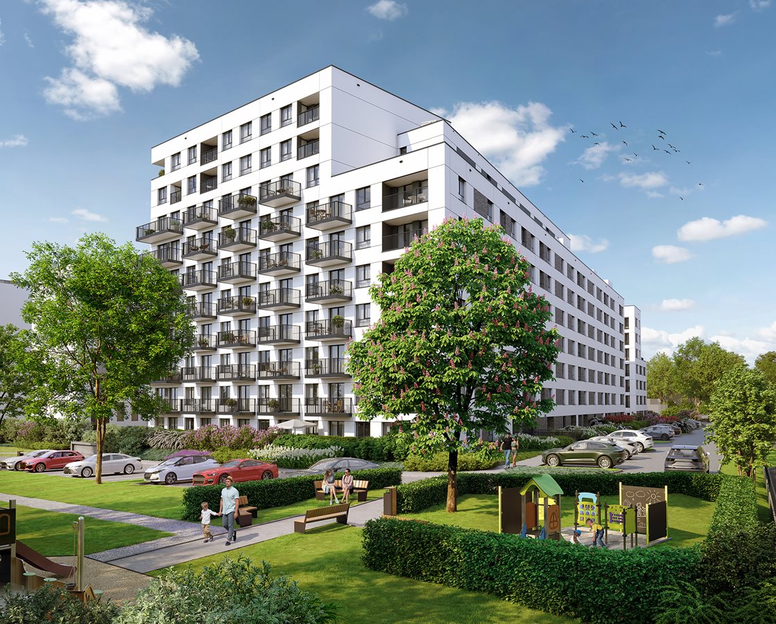 29 Aleja - Widok na budynek E - dzień