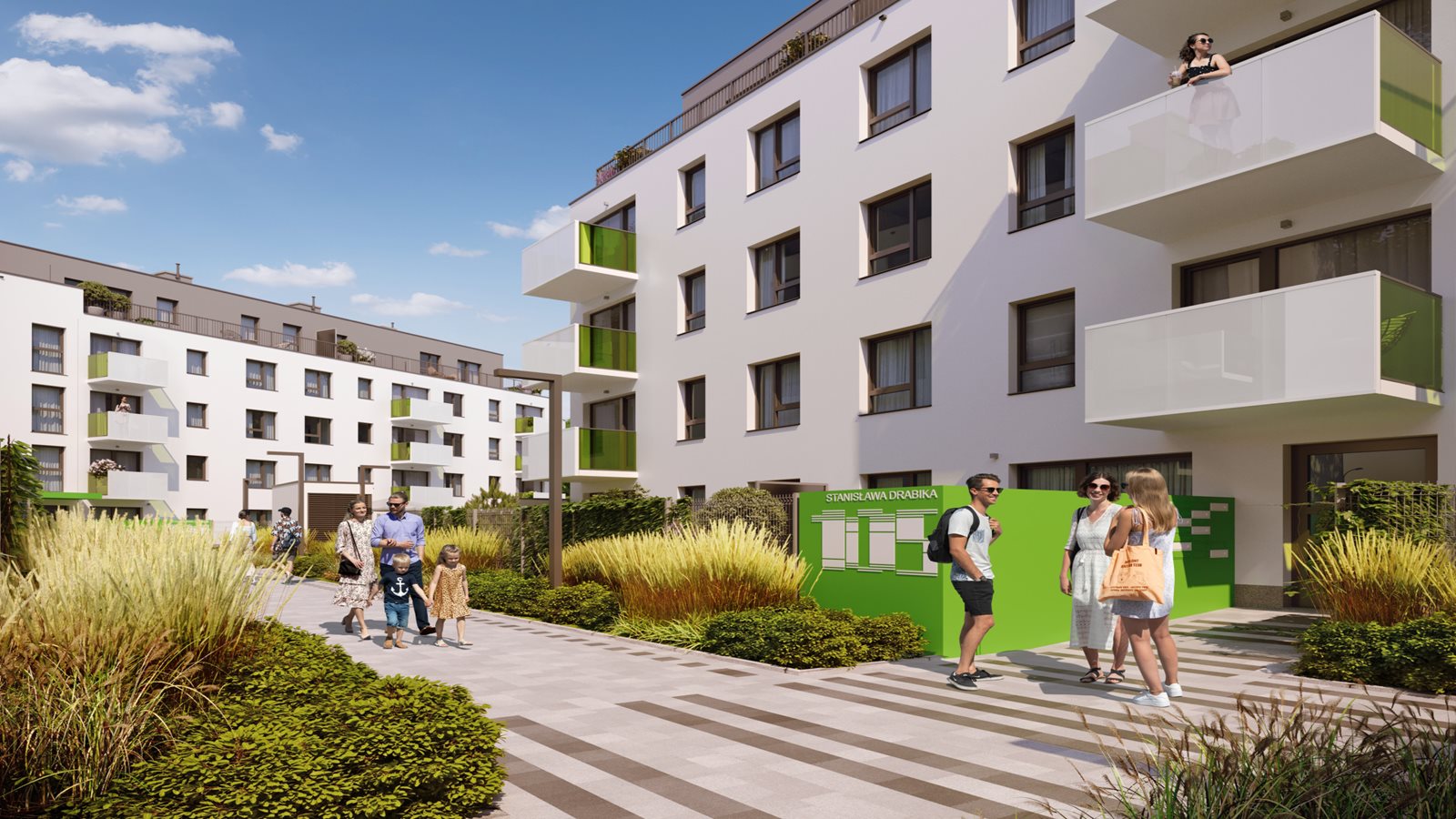 Osiedle Komedy - Etap 4, dziedziniec