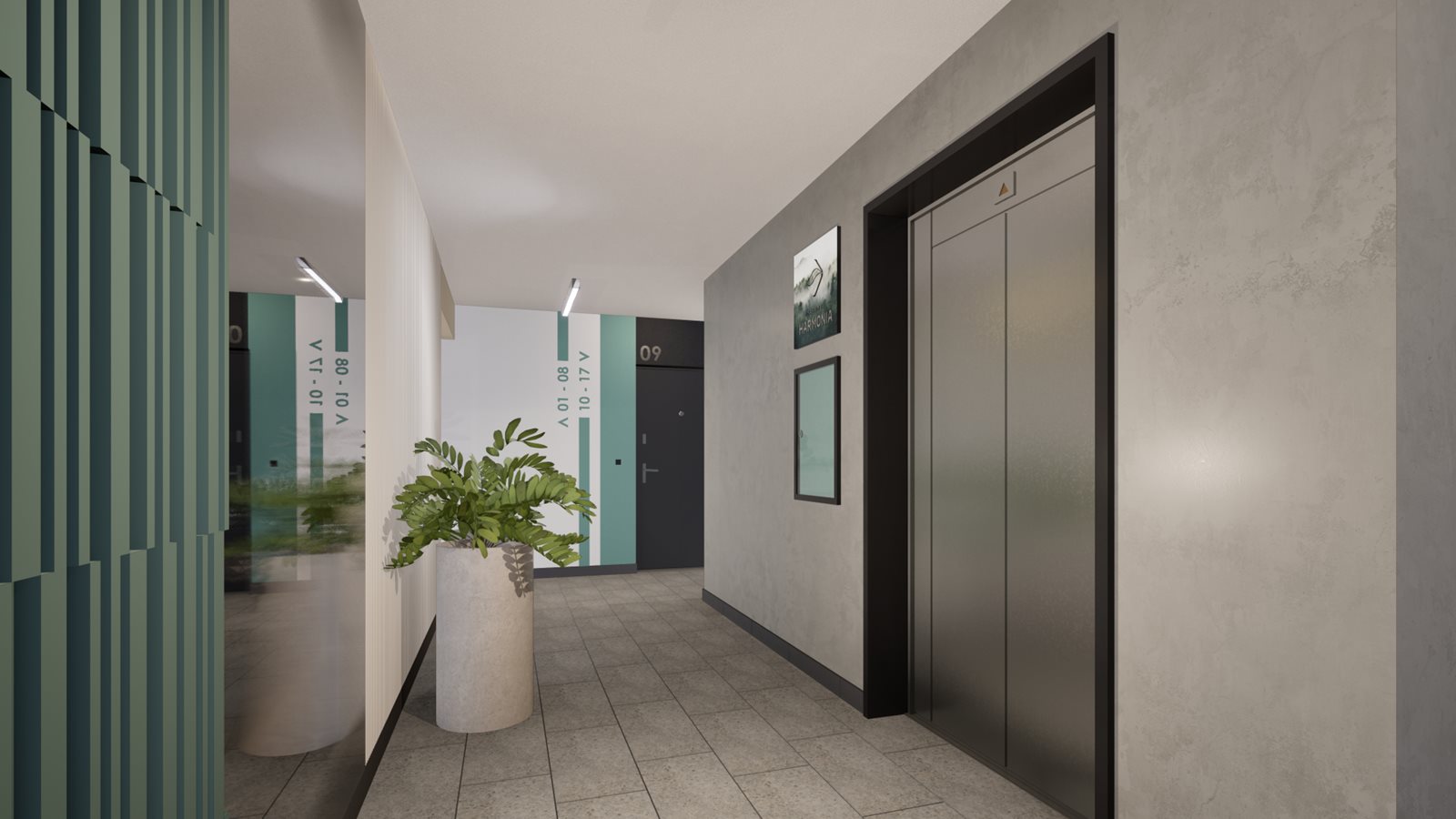 Osiedle Harmonia - wizualizacja części wspólnych 